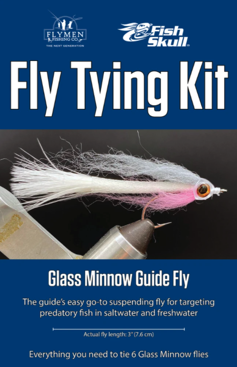 Flymen Fishing Glass Minnow Guide Fly Tying Kit